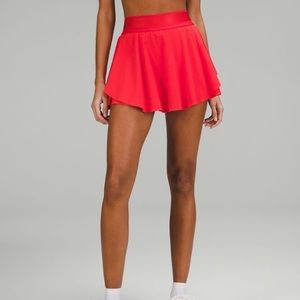 Lululemon Court Rival Skirt Carnation Red 6